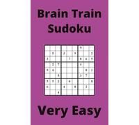 Purple Brain Train Sudoku Book, 9x9 Puzzles, 150 Pages, 5x8, Very Easy