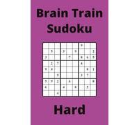 Purple Brain Train Sudoku Book, 9x9 Puzzles, 200 Pages, 5x8, Hard