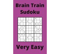Purple Brain Train Sudoku Book, 9x9 Puzzles, 250 Pages, 5x8, Very Easy