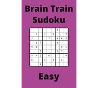 Purple Brain Train Sudoku Book, 9x9 Puzzles, 300 Pages, 5x8, Easy