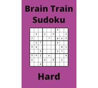 Purple Brain Train Sudoku Book, 9x9 Puzzles, 300 Pages, 5x8, Hard