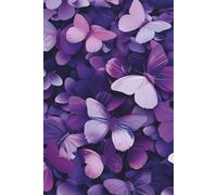 Purple Butterflies Collage: 6"x9" Hardcover Lined Journal - 100 Pages for Creative Ideas, Goals, and Daily Writing