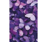 Purple Butterflies Collage: 6"x9" Paperback Lined Journal - 100 Pages for Creative Ideas, Goals, and Daily Writing