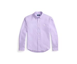 Purple Camisa de lino Custom Fit XL