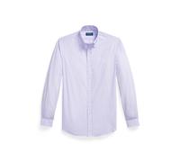 Purple Camisa de popelina con rayas Custom Fit XS