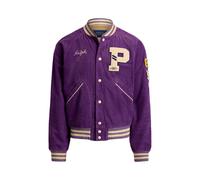 Purple Chaqueta de pana de estilo universitario M