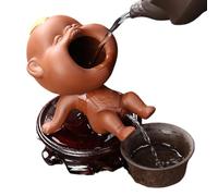 Purple Clay Tea Pet - 11x8x8.3cm 4.33x3.15x3.26in 150g Cute Urination Boy