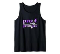 Purple Color Proof Over Promises Purple Graphic Camiseta sin Mangas