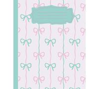Purple Coquette Composition Notebook Girly Aesthetic Pink Bow grey Lines: Lavender College Ruled Journal for School Teens Adults