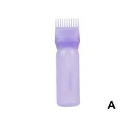(purple)Cujmh Hair Dye Bottle Yellow Perm Solution Container with Softening Shampoo Pot and Medicine Comb Salon Home Use Shampoo Brush Set