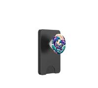 Purple Dolphin Moon Galaxy Pink Blue Dolphins Ocean Wave PopSockets PopWallet para MagSafe