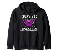 Purple Domestic Violence Awareness Survivor Gifts Items Sudadera con Capucha
