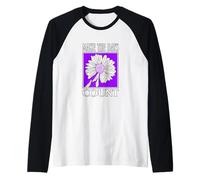 Purple Don't Count The Days Purple Graphic Camiseta Manga Raglan