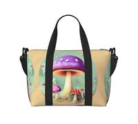 Purple Dream Mushroom - Bolso bandolera de mano para mujer, bolso de mano casual con cremallera, adecuado para el trabajo, viajes, fitness, viajes