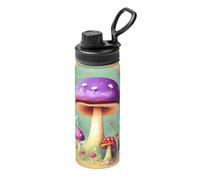 Purple Dream Mushroom - Termo de viaje de acero inoxidable, termo deportivo de 18 onzas, adecuado para ciclismo, gimnasio, baloncesto, termo al aire libre