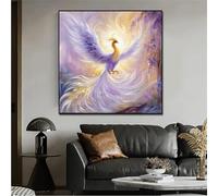 Purple Elegant Phoenix Jigsaw Puzzle 300 Pieces 35x35cm/14x14inch, Difficult Jigsaw Puzzles for Adults 300, Beautiful Art Work, Great Festive Puzzle Gift for Men/Women