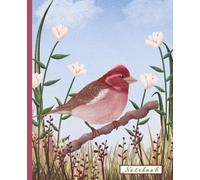 Purple Finch Notebook: A perfect gift for the bird lover to jot their notes, 7.5 x 9.25