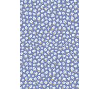 Purple Floral Notebook: 6x9" Lined Journal with a Purple Background and Sweet White and Yellow Flowers