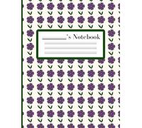 Purple Flower Notebook College Ruled: Elegant Purple Floral Pattern | Dreamy Botanical Garden Journal for Girls, Teens, School, Office, or Writing | 8.5” x 11” | 100 Pages