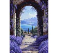 Purple Flowers 500 Piece Jigsaw Puzzles for Adults, Colourful, Challenging & Brainteasing Adult Puzzles 500 Pieces Archway, Fun jigsaws for The Whole Family 20x15 Inch