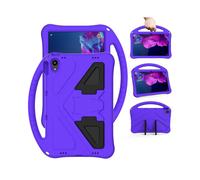 (Purple) For Lenovo Tab P11 / J606F EVA Flat Anti Falling Protective Case Shell with Holder(Black)