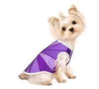 Purple Fragments - Camiseta personalizada para mascotas con estampado de fragmentos morados para perros y gatos pequeños, medianos y grandes