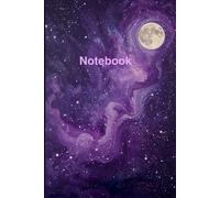 Purple Galaxy Notebook: Great space theme notebook for journaling and makes a great present for those who love space.