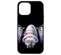 Purple GNOME On A Retro Bike For Women with Hanging Wisteria Carcasa para iPhone 12 Pro MAX