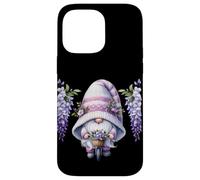 Purple GNOME On A Retro Bike For Women with Hanging Wisteria Carcasa para iPhone 14 Pro MAX