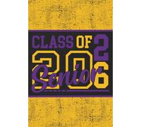 Purple, Gold, and Black Class of 2026 Senior: Blank 120 Page Lined Journal/Notebook/Poetry/Lyric Book