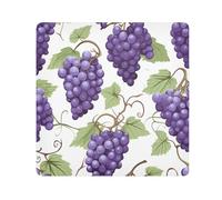 Purple Grapes - Paño autoadhesivo mágico para cámara de lentes, protector de lentes, bolsa de maquillaje, 13.8 x 13.8 pulgadas, multicolor, 17.7x17.7in, moderno