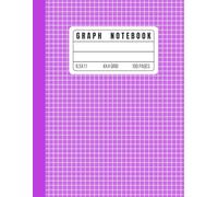 Purple Graph Notebook: Grid paper Composition Notebook | Quad Ruled 4x4 | 100 Pages | 8.5 x 11"