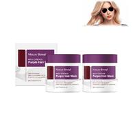 Purple Hair Mask,Collagen Repair Hair Mask,Hair Treatment Deep Repair,Hair Mask Essence,Purple Conditioner for Moisturizes and Repairs Hair,For Blonde Silver Gray Highlighted Hair (2pcs)