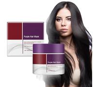 Purple Hair Maske,Collagens Hair Maske,Mascarilla Capilar Púrpura,Mascarilla Capilar De Colágeno,Acondicionador Hidratante Púrpura para Cabello Seco y Dañado