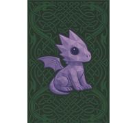 Purple Knots Dragon Notebook || Lined, 6x9", 120 Pages: Celtic-Inspired Fantasy Journal with a Geometric Baby Dragon Design
