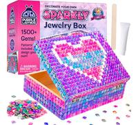 PURPLE LADYBUG Joyero mosaico juego de manualidades - regalo para niños a partir de 6 años, regalo para niñas de 7 a 14 años, juego de manualidades para adolescentes y niñas a partir de 10 años