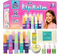 PURPLE LADYBUG Kit de fabricación de bálsamo labial para niñas a partir de 8 años, sin BPA, ingredientes naturales, haz tu propio juego de bálsamo labial, gran regalo para niñas de 8 años, kit de arte