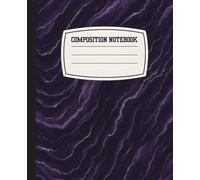 Purple Marble Composition Notebook College Ruled: Deep Amethyst Marble with Silver Veining Journal | 7.5x9.25, 112 Pages: Elegant Notebook for ... Taking | Luxury Gift for Women & Students