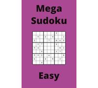 Purple Mega Sudoku Book, 9x9 Puzzles, 100 Pages, 5x8, Easy