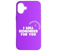 Purple Memory: Supporting Alzheimer's Awareness Carcasa para iPhone 16 Plus