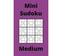 Purple Mini Sudoku Book, 9x9 Puzzles, 200 Pages, 5x8, Medium