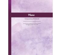 Purple Minimalist Composition Notebook: Simple Aesthetic Design Notebook for Work, School, Journaling, Creative Ideas and Planning | Lined with Subject and Date Heading | 7.5 x 9.25"