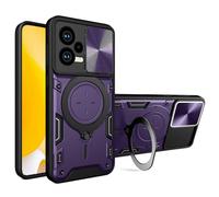 (Purple, Multicolor) For Xiaomi Redmi Note 12 5G (India)/(Global)/Poco X5 5G Slide Camera Lid Phone Cover PC+TPU Kickstan