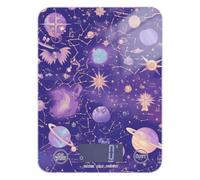 Purple Mysterious Universe Planet Bakers - Báscula digital de alimentos de 11 libras/1 onzas, escala digital de 5 kg/5 g con 4 unidades para cocinar, cocinar y hornear (pilas no incluidas)