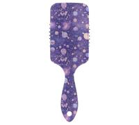 Purple Mysterious Universe Planet - Cepillo de pelo para hombre diseñado para masajear el cuero cabelludo para cabello liso con mango ergonómico antiencrespamiento para cabello