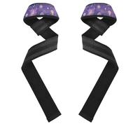 Purple Mysterious Universe Planet - Correa de muñeca para levantamiento de pesas, culturismo, entrenamiento de fuerza, 26 pulgadas, par de correas de gimnasio para levantamiento de pesas