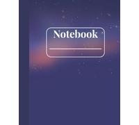 Purple Night Sky Composition Notebook: Starry Sky Blank Journal with 100 Unruled Pages for Writing, Sketching, Journaling, Doodling, and Creative Ideas