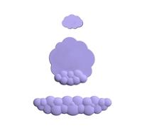 (Purple) Palm Wrist Rest Pad PU and Anti-Slip Rubber Base Memory Foam Keyboard Mousepad