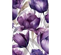 Purple Peace Planner: A Soft Purple Floral Weekly Notebook with 119 Undated Pages from Monday to Sunday