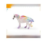 (Purple Pegasus )Unicornio Arco Iris Extendiendo Sus Alas Y Caballo Volador Modelo Adorno Decoración